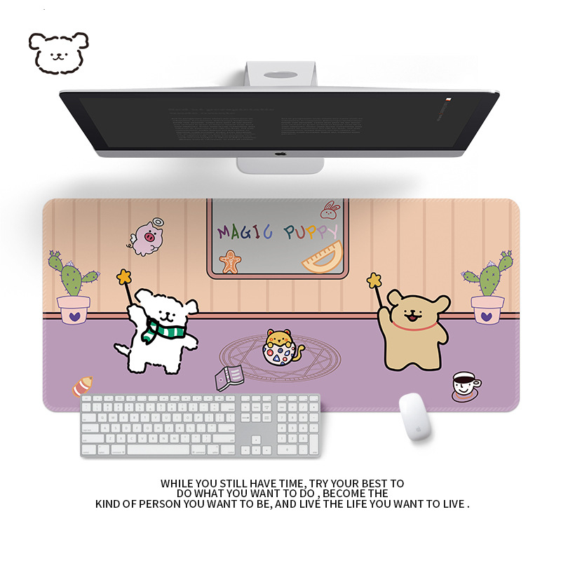 Подложка за бюро от естествен каучук, едностранна, с калкулаторна подложка за мишка, термичен трансфер, OEM персонализация