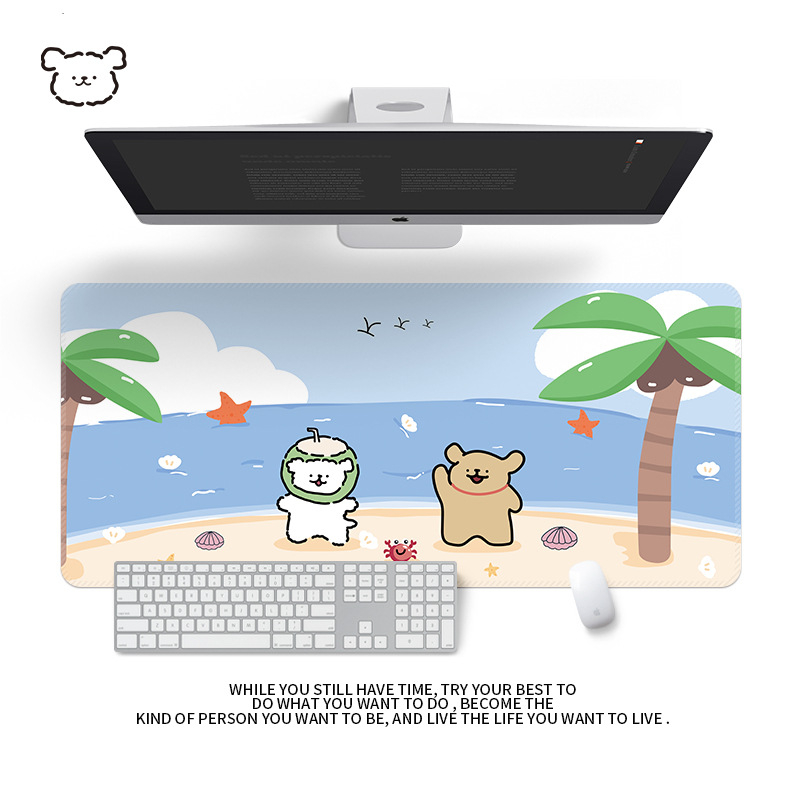 Подложка за бюро от естествен каучук, едностранна, с калкулаторна подложка за мишка, термичен трансфер, OEM персонализация