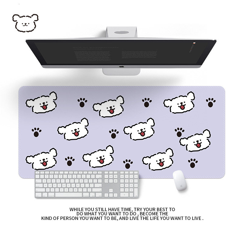 Подложка за бюро от естествен каучук, едностранна, с калкулаторна подложка за мишка, термичен трансфер, OEM персонализация