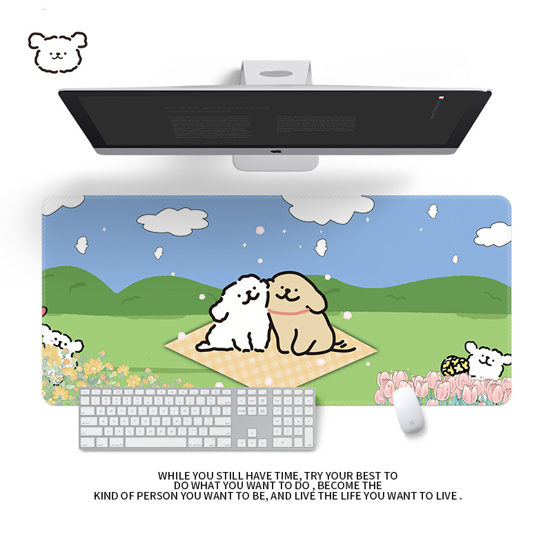 Подложка за бюро от естествен каучук, едностранна, с калкулаторна подложка за мишка, термичен трансфер, OEM персонализация