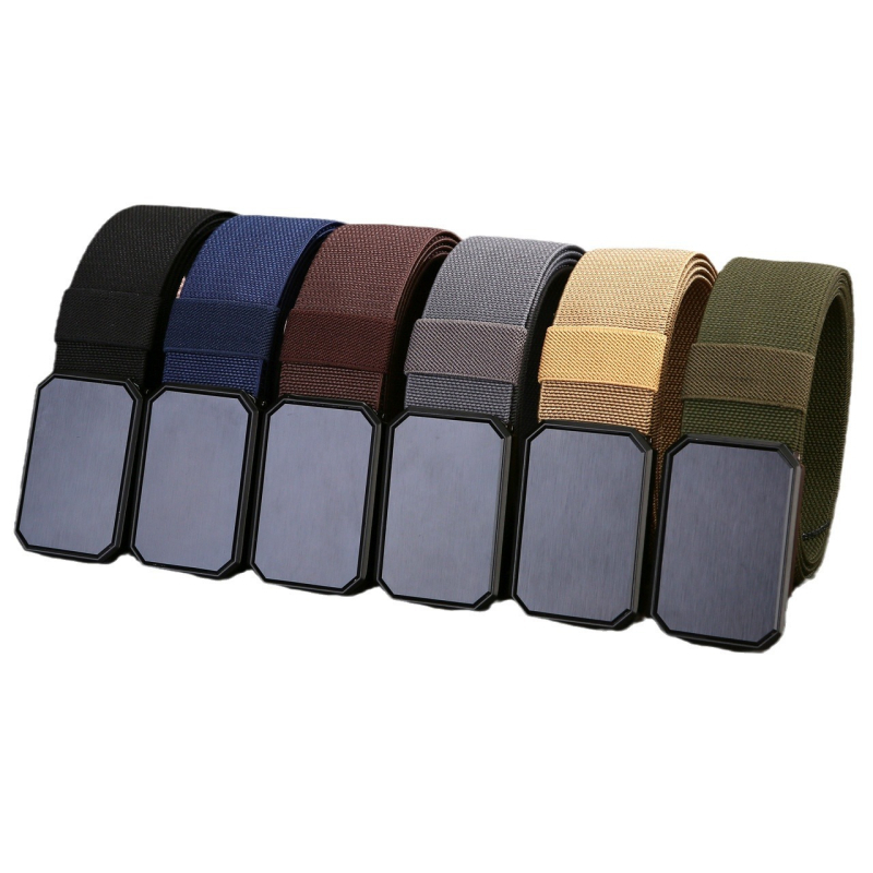 Curea tactică din canvas cu cataramă magnetică și bandă elastică, cataramă automată, material aliaj, all-season, personalizare disponibilă, lansare vară 2023