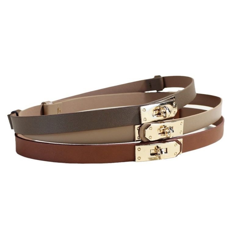 Műbőr derékszíj ötvözet csattal, zárás típusa: csat, szélesség 2–4 cm, 2024 tavasza