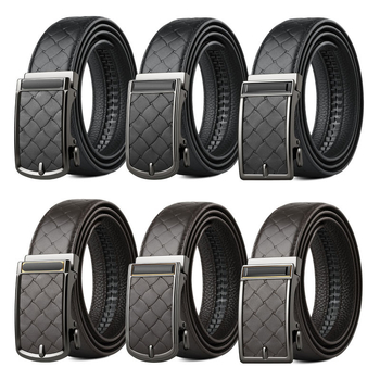 Muški reverzibilni remen - od prve sloje prave kože, automatska kopča od legiranog materijala, širina 2-4 cm