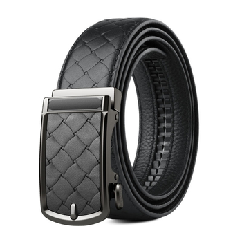 Muški reverzibilni remen - od prve sloje prave kože, automatska kopča od legiranog materijala, širina 2-4 cm