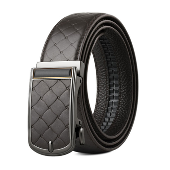 Muški reverzibilni remen - od prve sloje prave kože, automatska kopča od legiranog materijala, širina 2-4 cm