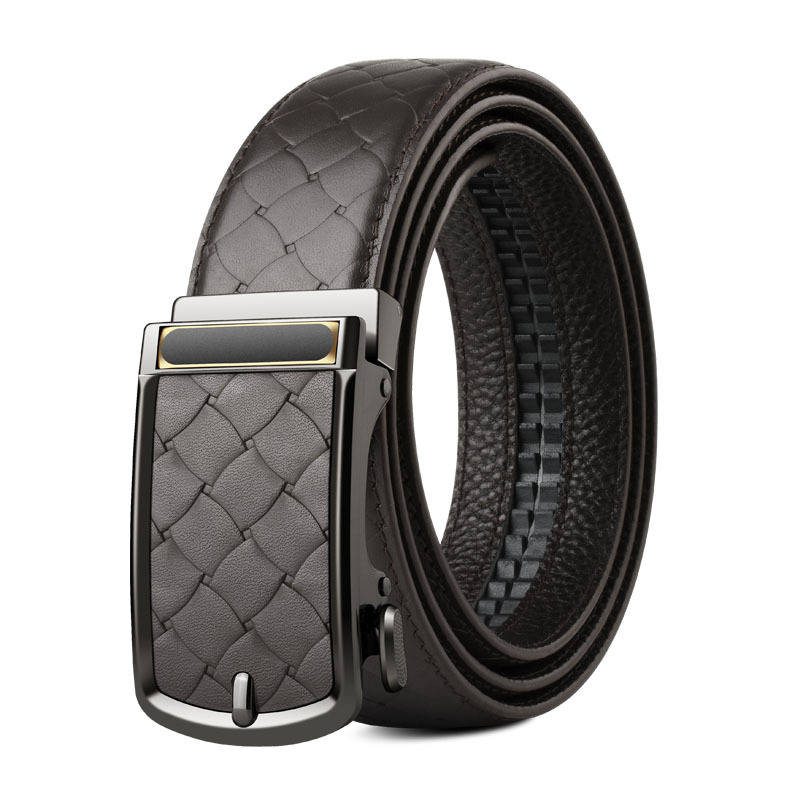 Muški reverzibilni remen - od prve sloje prave kože, automatska kopča od legiranog materijala, širina 2-4 cm