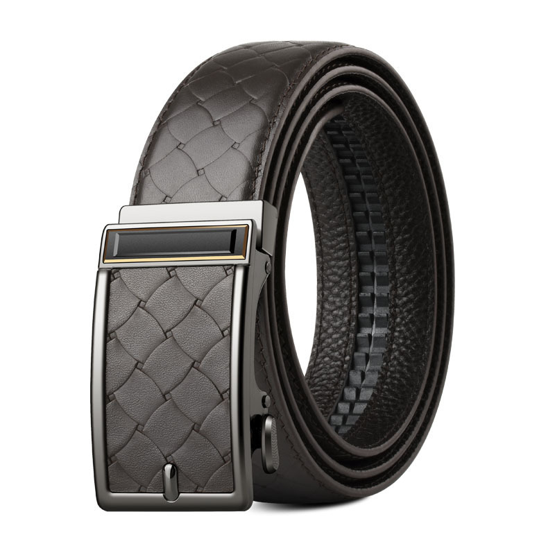 Muški reverzibilni remen - od prve sloje prave kože, automatska kopča od legiranog materijala, širina 2-4 cm