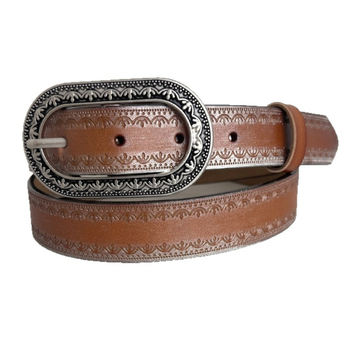 Curea pentru femei din piele PU cu cataramă din aliaj, stil vintage artistic, vară 2025