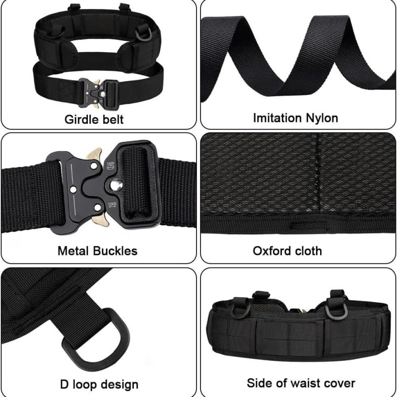 Molle Cobra taktički pojas za trening od najlona, kopča od legure, zatvaranje na gumb, širina preko 4 cm, ručno izrađen dizajn