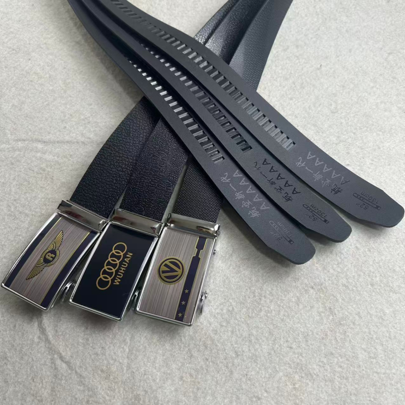 Muški kaiš s plastičnim remenom, automatska kopča od željeza, širina 2–4 cm, novi kineski stil, elektroplatirani završetak