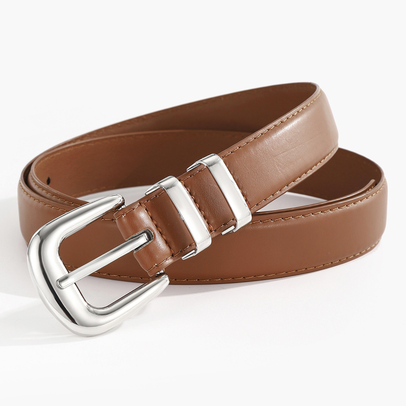 Ženski kaiš od PU kože, tanak, kopča od legure, višebojan, casual stil, pogodan za suknje i traperice, duljina 110–120 cm, korejskog stila
