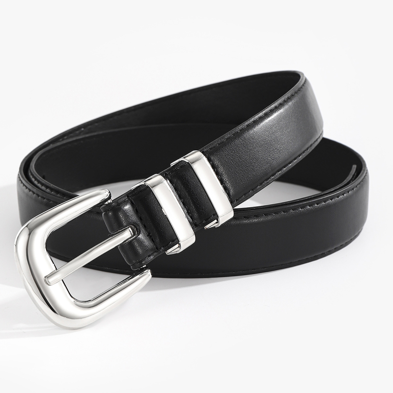 Ženski kaiš od PU kože, tanak, kopča od legure, višebojan, casual stil, pogodan za suknje i traperice, duljina 110–120 cm, korejskog stila
