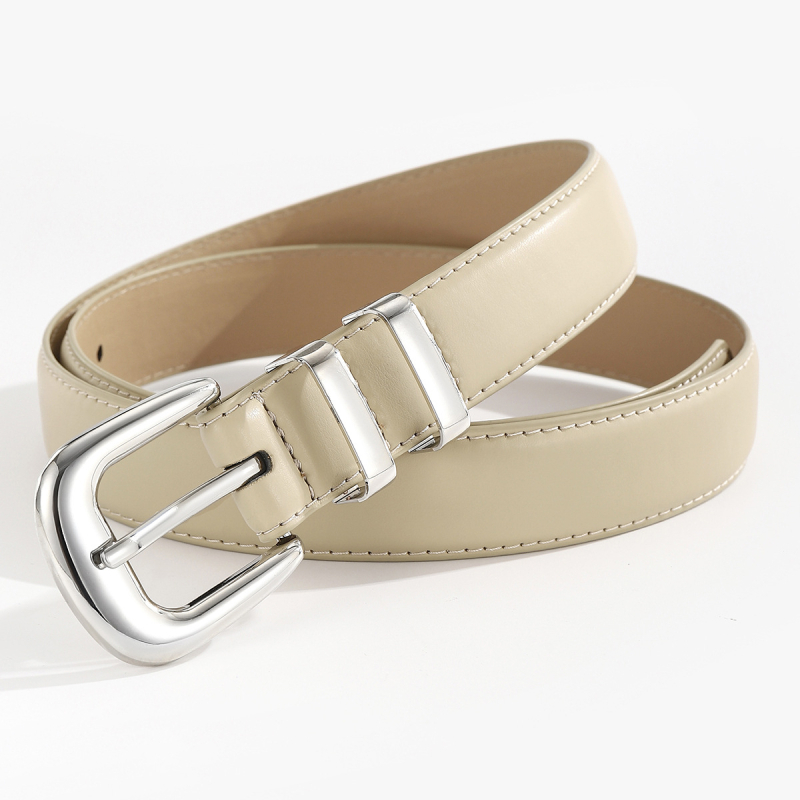 Ženski kaiš od PU kože, tanak, kopča od legure, višebojan, casual stil, pogodan za suknje i traperice, duljina 110–120 cm, korejskog stila