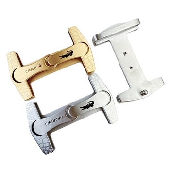 Roostevabast terasest vöökatara, ruudukujuline plaadi kujundus, siledus lukk, loomamuster, kohandamine saadaval