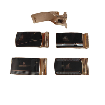 Ανδρική αγκράφα ζώνης από κράμα – τετράγωνο σχήμα, λεία αγκράφα με κούμπωμα πλάκας, επιχειρηματικό στυλ