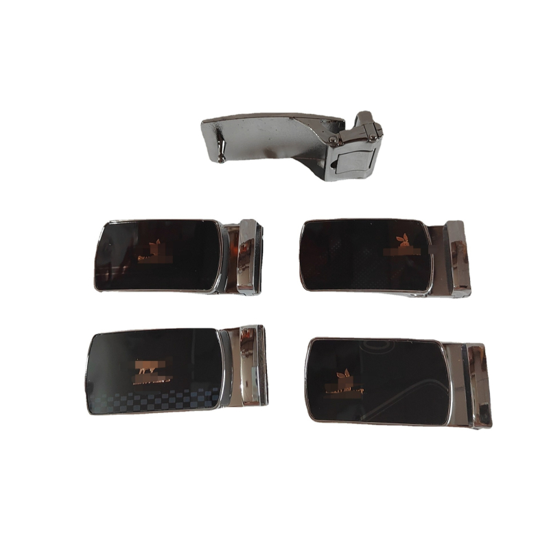 Ανδρική αγκράφα ζώνης από κράμα – τετράγωνο σχήμα, λεία αγκράφα με κούμπωμα πλάκας, επιχειρηματικό στυλ