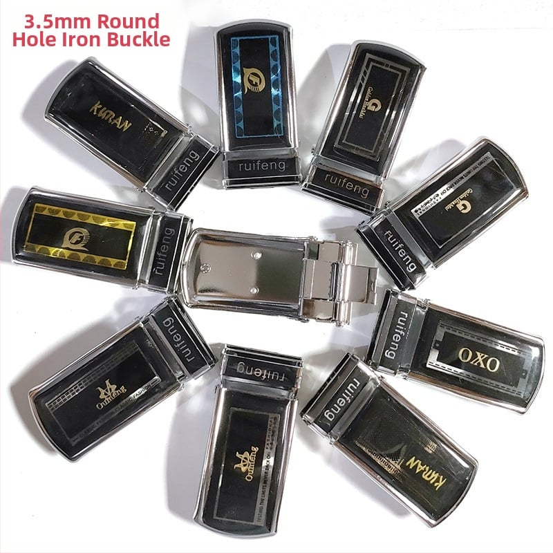 Ανδρική αγκράφα ζώνης από κράμα – τετράγωνο σχήμα, λεία αγκράφα με κούμπωμα πλάκας, επιχειρηματικό στυλ