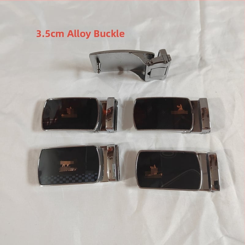 Ανδρική αγκράφα ζώνης από κράμα – τετράγωνο σχήμα, λεία αγκράφα με κούμπωμα πλάκας, επιχειρηματικό στυλ