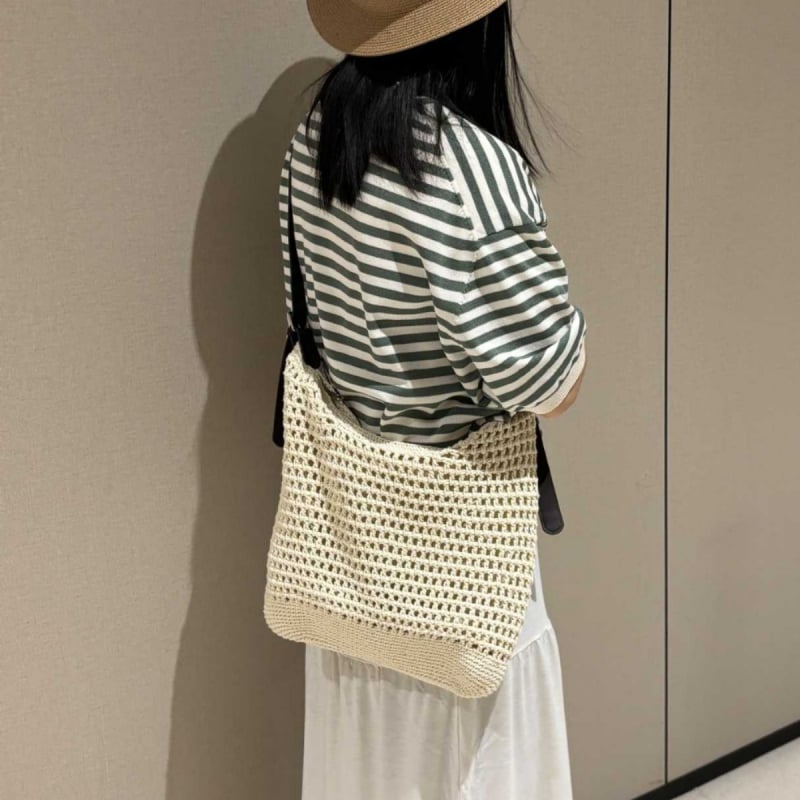 Kasdieninė medvilninė austinė tote krepšys su užtrauktuku kišene