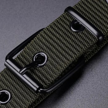 Gu Shi najlonski pojas od platna sa pin kopčom, elektroplirano završno, modni stil osobnosti