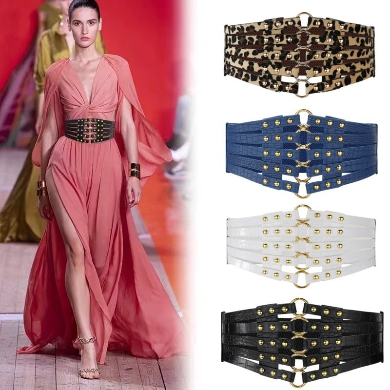 Lai talje vöö kunstnahast, unisex, mitmekordsete vööklippidega, sobib kleitidele ja kostüümidele, kõikidel hooaegadel, 2025 sügisel välja antud, kohandatav