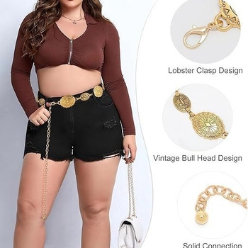 Strukovni lanac od metala - unisex, duljina ispod 60 cm, jedna petlja, prilagodljivo