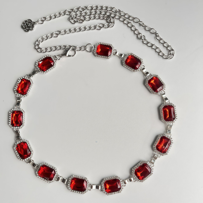 Ženski lanac za struk, metal, duljina 100 cm, širina 3 cm, etnički stil