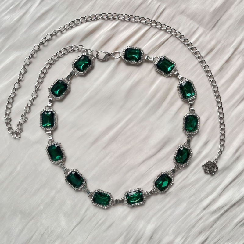 Ženski lanac za struk, metal, duljina 100 cm, širina 3 cm, etnički stil