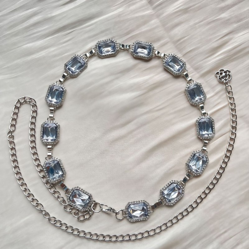 Ženski lanac za struk, metal, duljina 100 cm, širina 3 cm, etnički stil