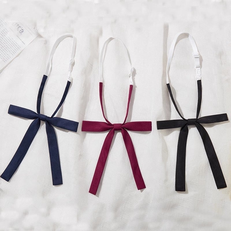 Γυναικείος φιόγκος με λουλούδι για γιακά, μονοχρωμικό τεχνητό δέρμα, στυλ φιόγκα, επίπεδη κεφαλή