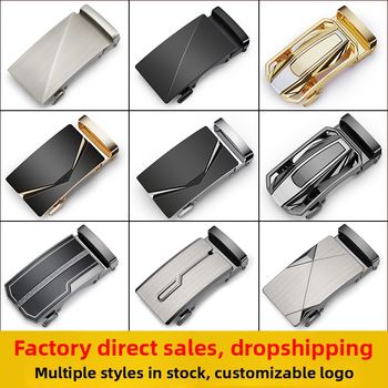 Cataramă automată pentru curea, bărbați — aliaj, formă dreptunghiulară, stil business