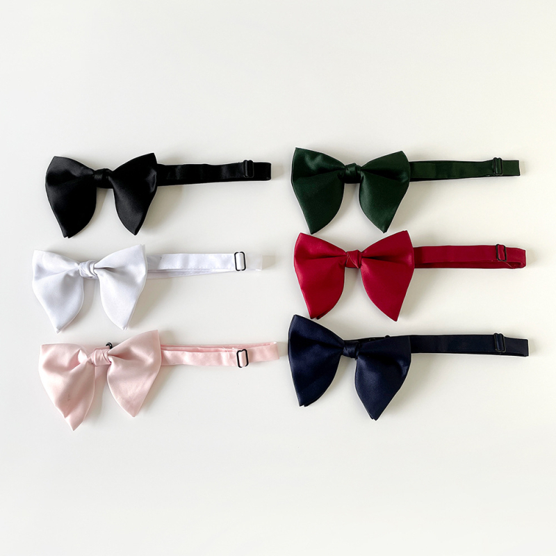 Γραβάτα-φιόγκος για άνδρες, τύπος βέλος, κορεατική έκδοση; πολυεστέρας ύφασμα; μονοχρωματικό σχέδιο; Jacquard ύφανση