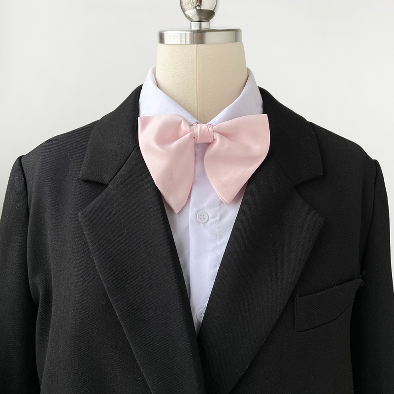 Γραβάτα-φιόγκος για άνδρες, τύπος βέλος, κορεατική έκδοση; πολυεστέρας ύφασμα; μονοχρωματικό σχέδιο; Jacquard ύφανση