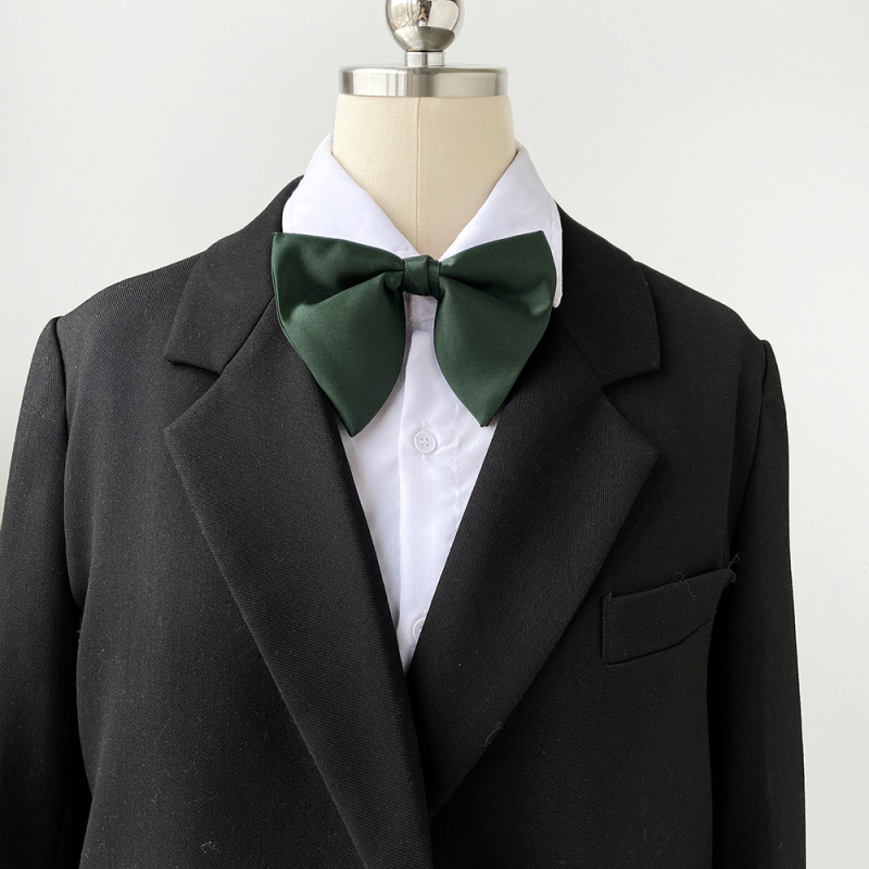 Γραβάτα-φιόγκος για άνδρες, τύπος βέλος, κορεατική έκδοση; πολυεστέρας ύφασμα; μονοχρωματικό σχέδιο; Jacquard ύφανση