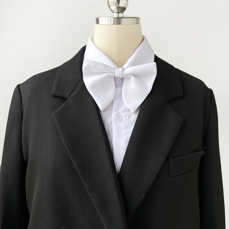 Γραβάτα-φιόγκος για άνδρες, τύπος βέλος, κορεατική έκδοση; πολυεστέρας ύφασμα; μονοχρωματικό σχέδιο; Jacquard ύφανση