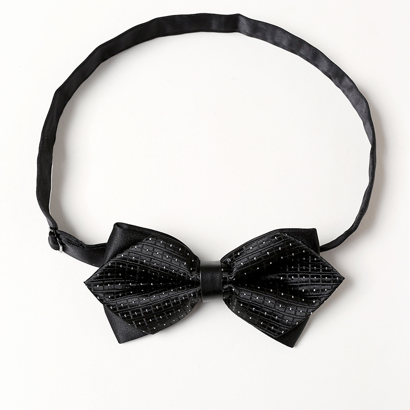 Παπιγιόν για κοστούμι, επιχειρηματικό στυλ, χωρίς αγκράφα, ανδρικού τύπου βέλος, μονοχρωμία