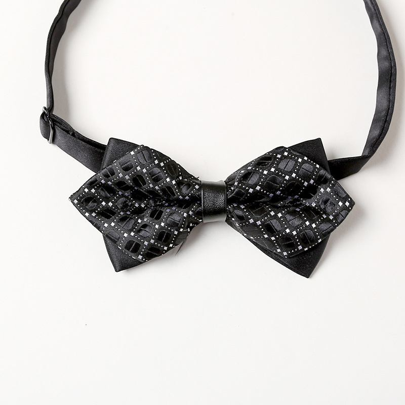 Παπιγιόν για κοστούμι, επιχειρηματικό στυλ, χωρίς αγκράφα, ανδρικού τύπου βέλος, μονοχρωμία