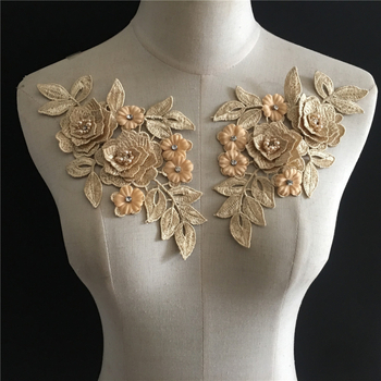 Perlų siuvimo kaklo apdaila su nėriniais – čipao aksesuaras, nailono šilko medžiaga, DIY