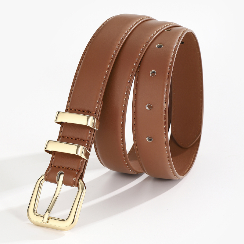 Дамски PU колан за дънки, катарама тип пин, ширина 2-4 см, винтидж стил, ръчно изработен