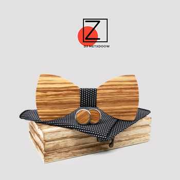 Ξύλινο παπιγιόν για γάμους και επίσημα δείπνα – στυλ επίπεδης κεφαλής, unisex, σχέδιο λουλουδιού για γιακά, μαζική συσκευασία