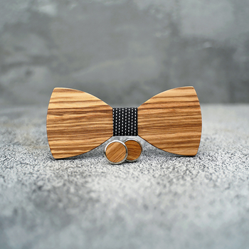 Ξύλινο παπιγιόν για γάμους και επίσημα δείπνα – στυλ επίπεδης κεφαλής, unisex, σχέδιο λουλουδιού για γιακά, μαζική συσκευασία