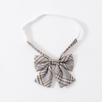 Πουκάμισο με φιόγκο σε καρό σχέδιο και άνθος στην κολάρα — unisex, πλαστικό, καταγωγή Γκουανγκντόνγκ