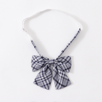 Πουκάμισο με φιόγκο σε καρό σχέδιο και άνθος στην κολάρα — unisex, πλαστικό, καταγωγή Γκουανγκντόνγκ