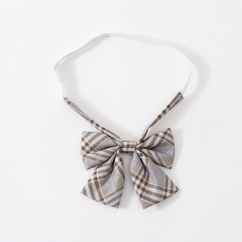 Πουκάμισο με φιόγκο σε καρό σχέδιο και άνθος στην κολάρα — unisex, πλαστικό, καταγωγή Γκουανγκντόνγκ