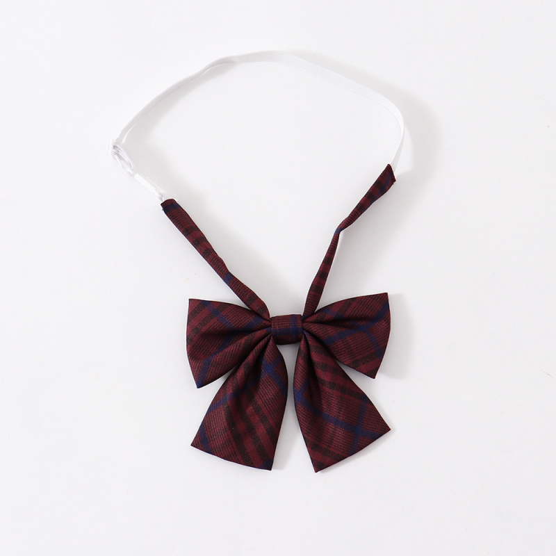 Πουκάμισο με φιόγκο σε καρό σχέδιο και άνθος στην κολάρα — unisex, πλαστικό, καταγωγή Γκουανγκντόνγκ