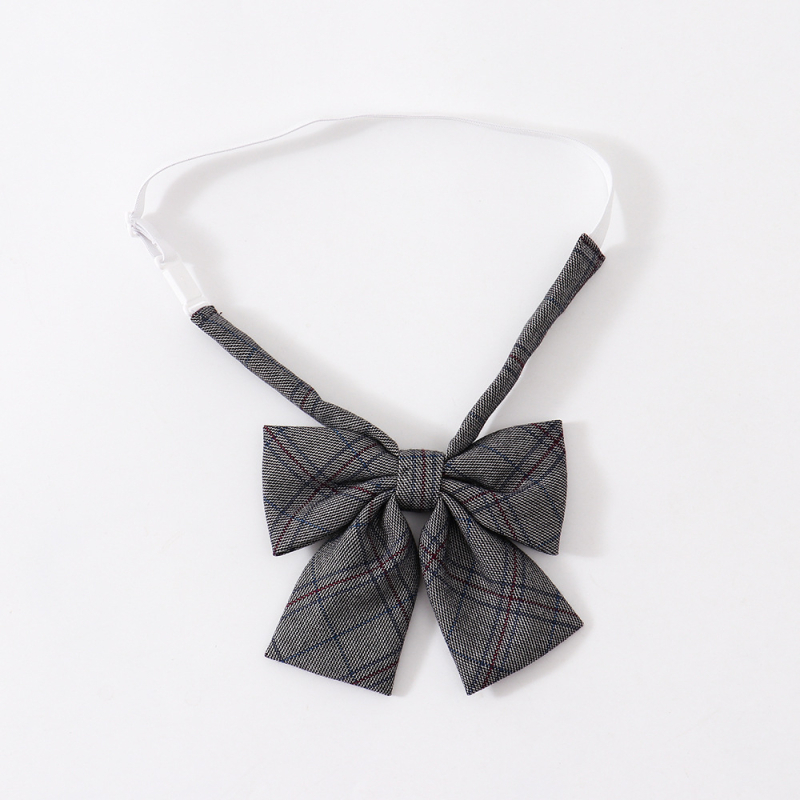 Πουκάμισο με φιόγκο σε καρό σχέδιο και άνθος στην κολάρα — unisex, πλαστικό, καταγωγή Γκουανγκντόνγκ