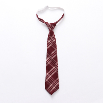 Unisex leptir-mašna za JK uniformu, karirani uzorak, plastični materijal, geometrijski dizajn, dodatak za ovratnik