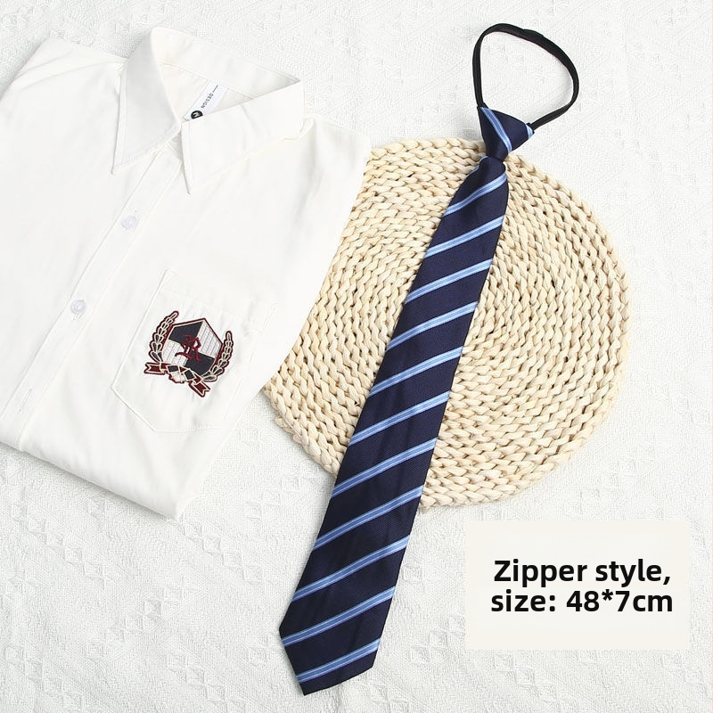 Klip za kravatu za odrasle, prugasti uzorak, bez čvora, detalj cvijeta za ovratnik, zimska kolekcija 2022