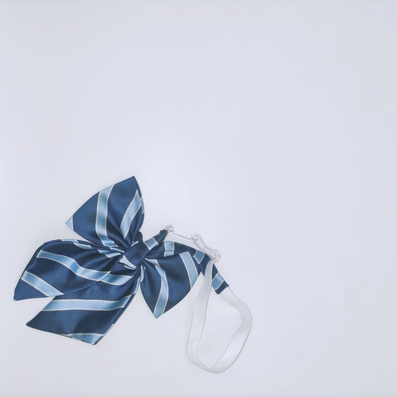 Klip za kravatu za odrasle, prugasti uzorak, bez čvora, detalj cvijeta za ovratnik, zimska kolekcija 2022