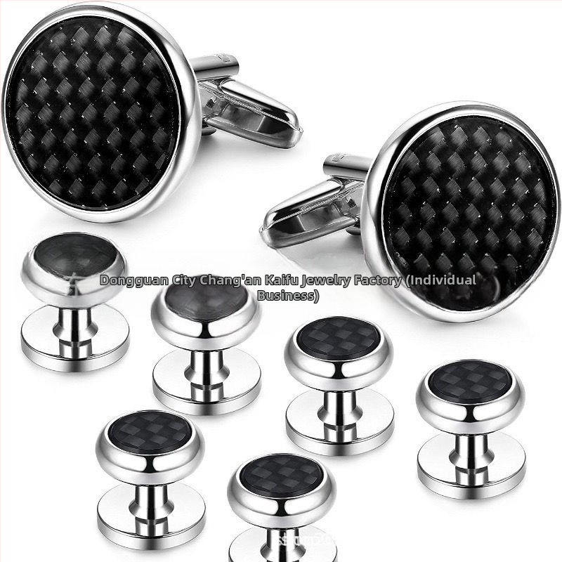 Set butoni manșetă rotunzi din cupru, placare electro, cristal ametist, cu logo